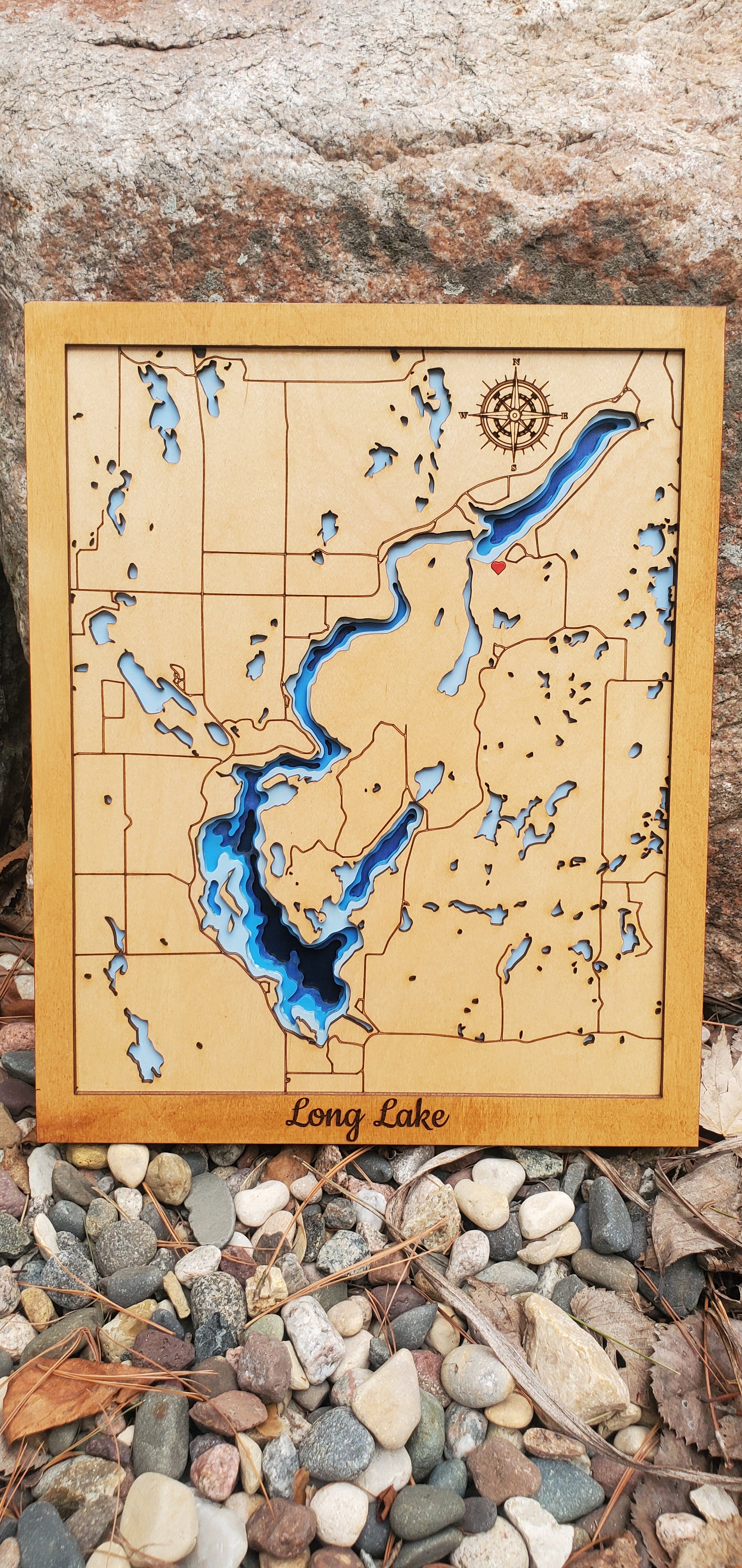 Long Lake Layered Depth Map Mama’s MN