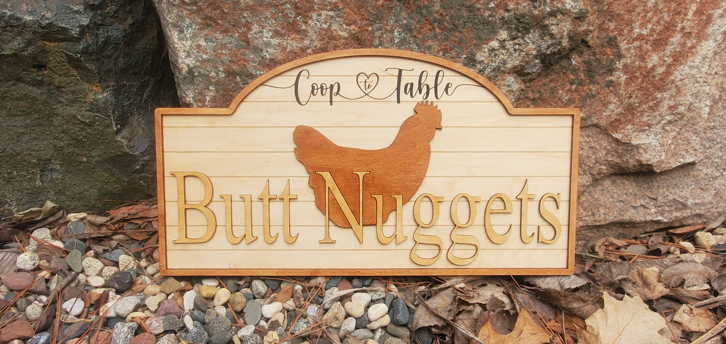 Butt Nuggets Sign
