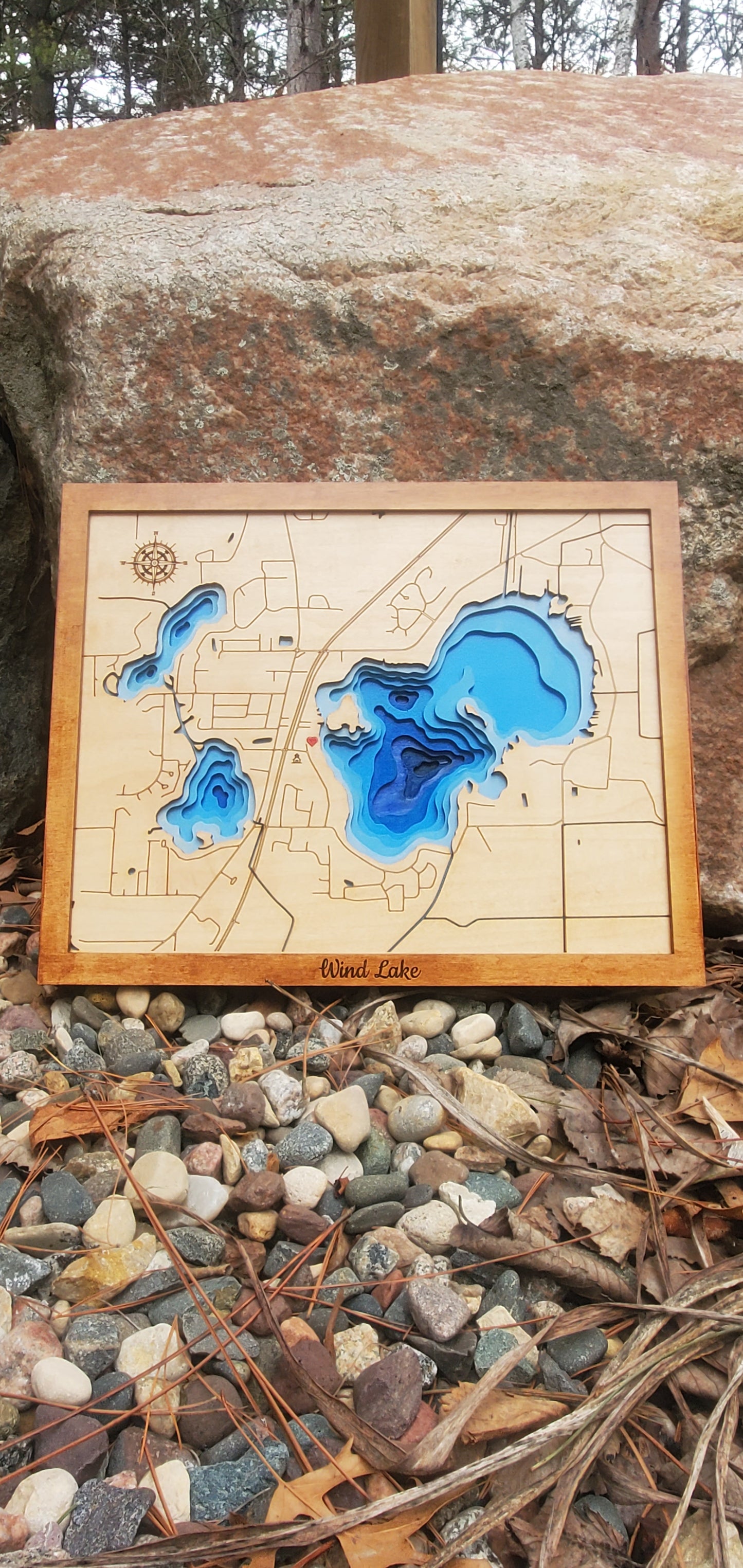 Wind Lake Layered Depth Map