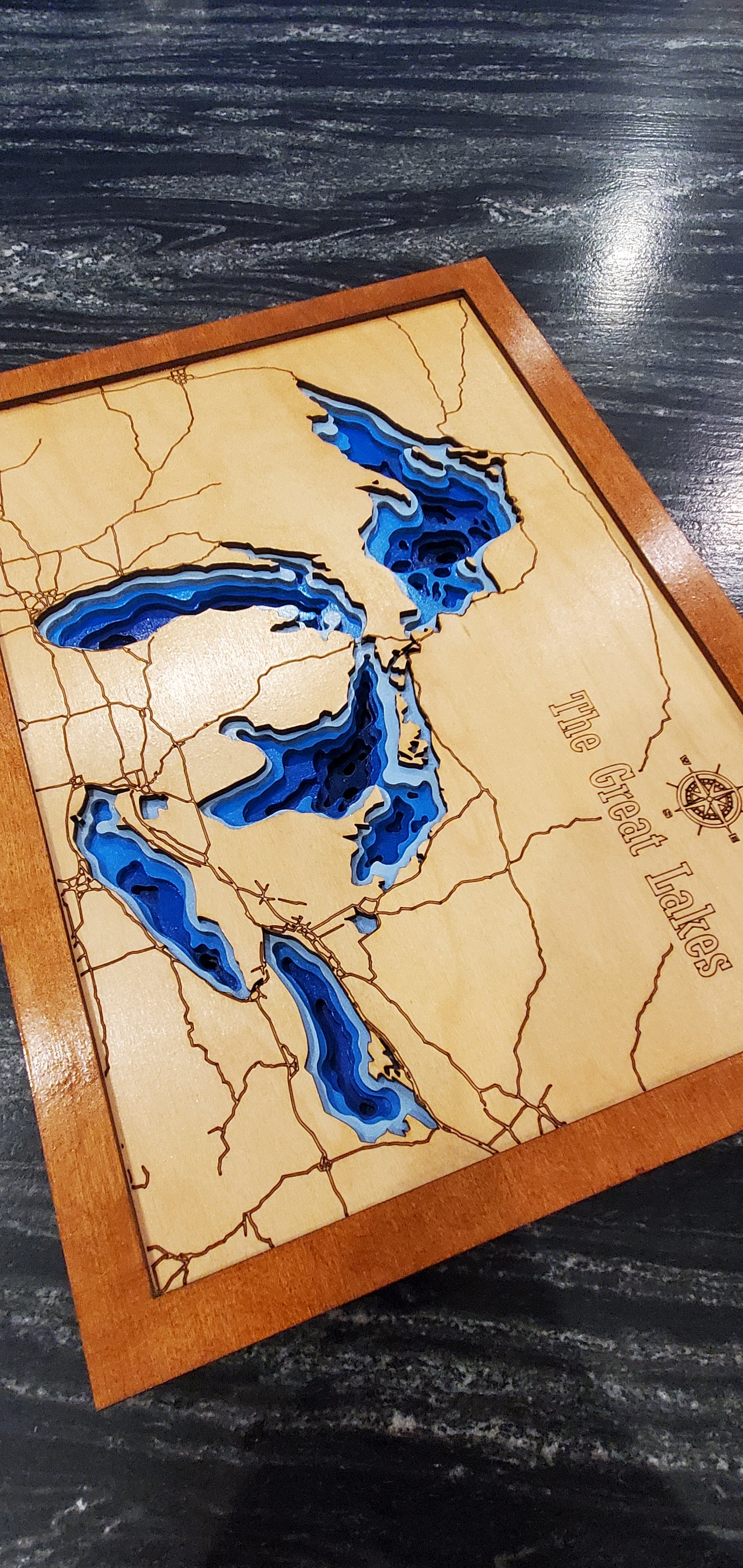 Great Lakes Layered Map