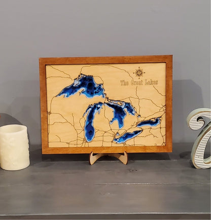 Great Lakes Layered Map