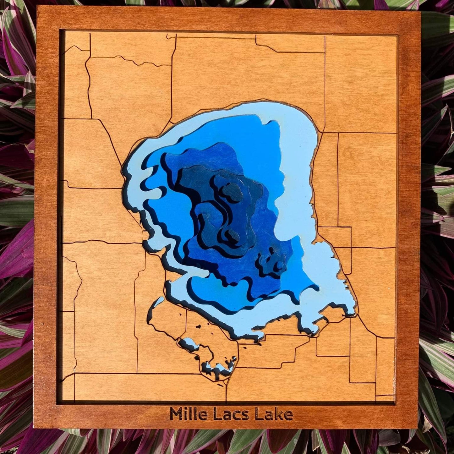 Mille Lacs Layered Lake Map