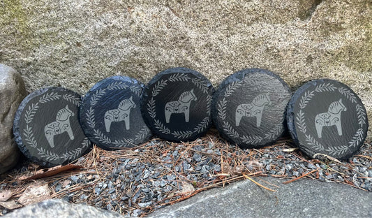 Round Slate Coasters