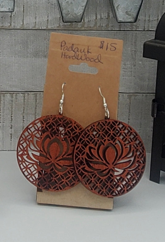 Lotus Hardwood Earrings